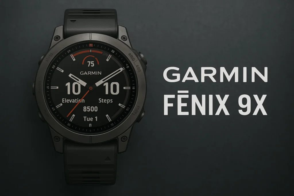 The Garmin Fenix 9X,